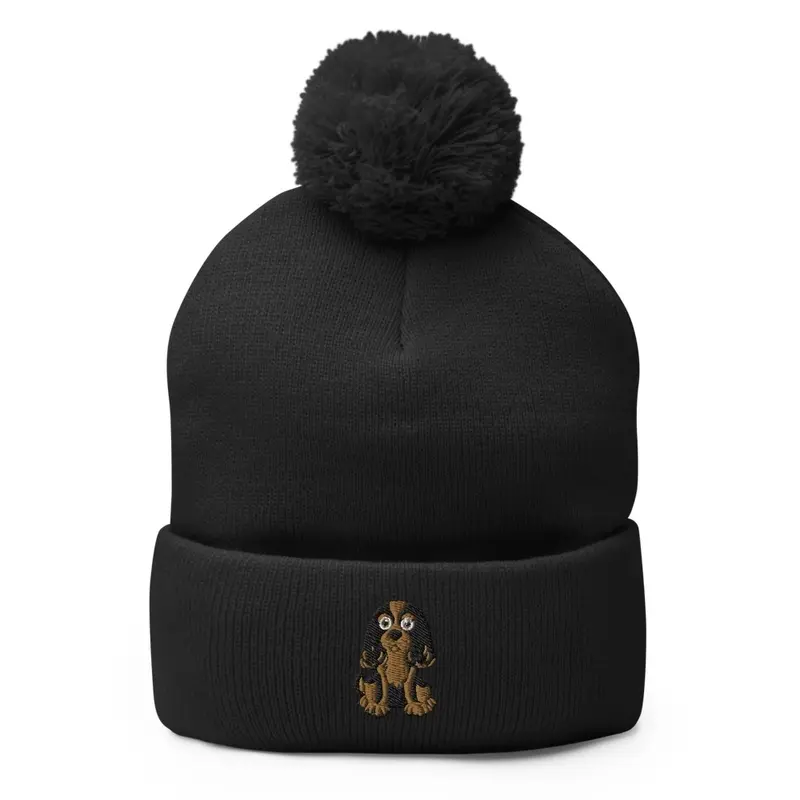 Black and Tan CKCS pom hat